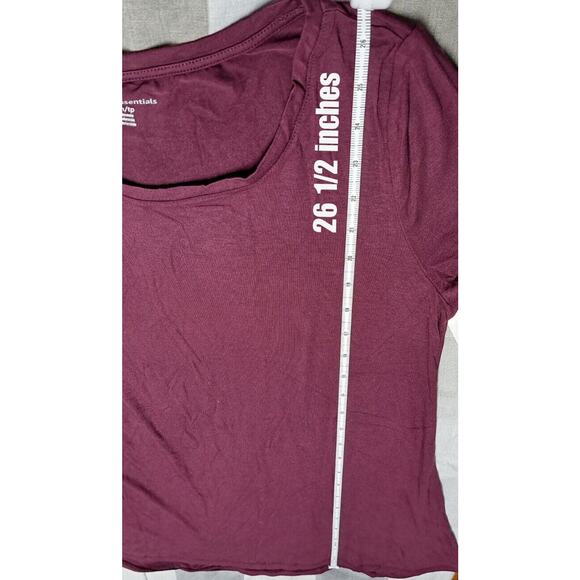 Amazon Essentials Women's Jersey Short-Sleeve T-Shirt Wine Red XS - Picture 2 of 9